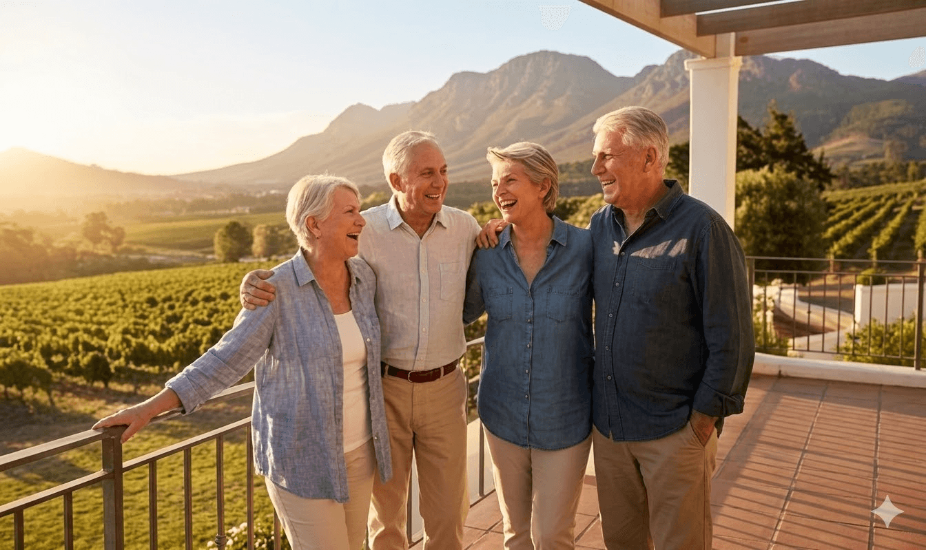 Sympathisches Paar im Ruhestand